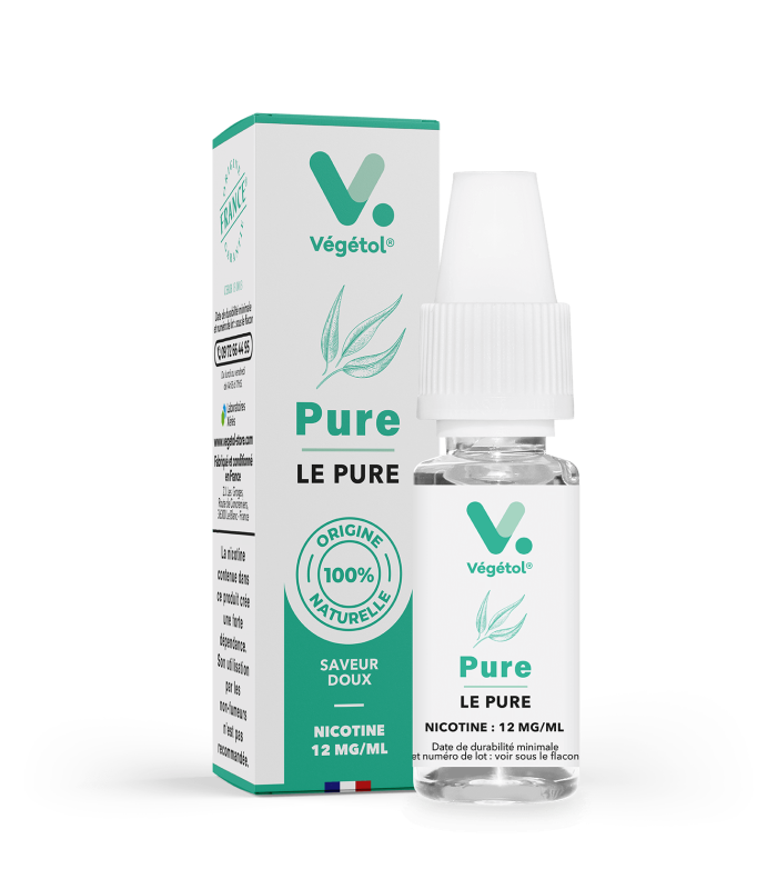 e-liquide sans propylène glycol E-liquide fabriqué en France Végétol® Pure Le Pure