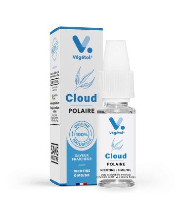 E-liquide naturel français sans propylène glycol Végétol® Cloud Polaire