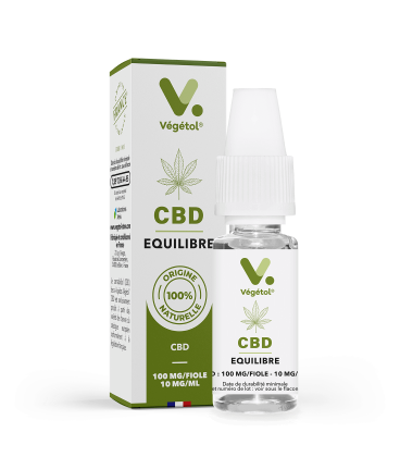 E-liquide naturel français sans propylène glycol Végétol® CBD Equilibre