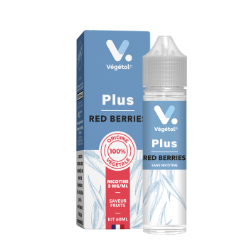 E-liquide Végétol® Plus Red Berries 100% d'origine végétale