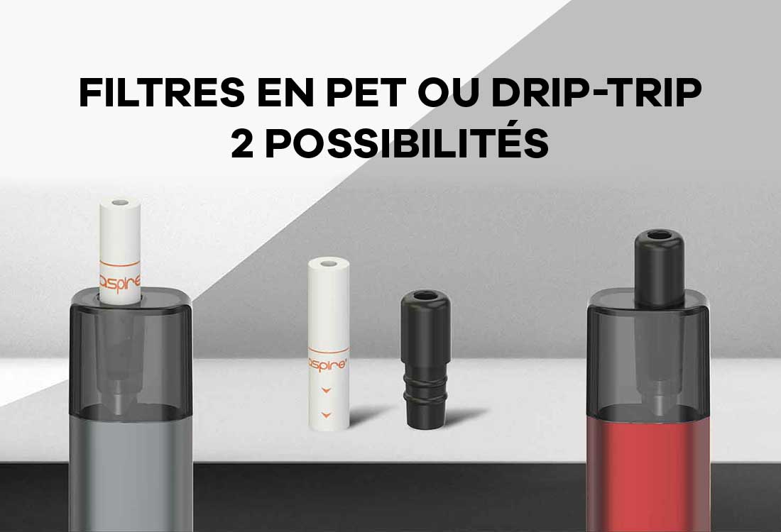 Filtres embout buccal cigarette électronique pod Vilter Aspire
