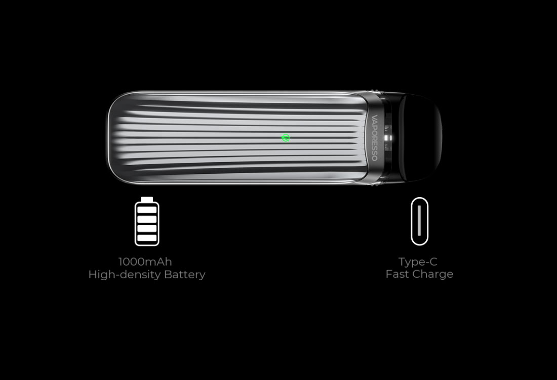 Cigarette électronique Végétol® Ready Vaporesso Luxe QS batterie haute densité 1 000 mAh