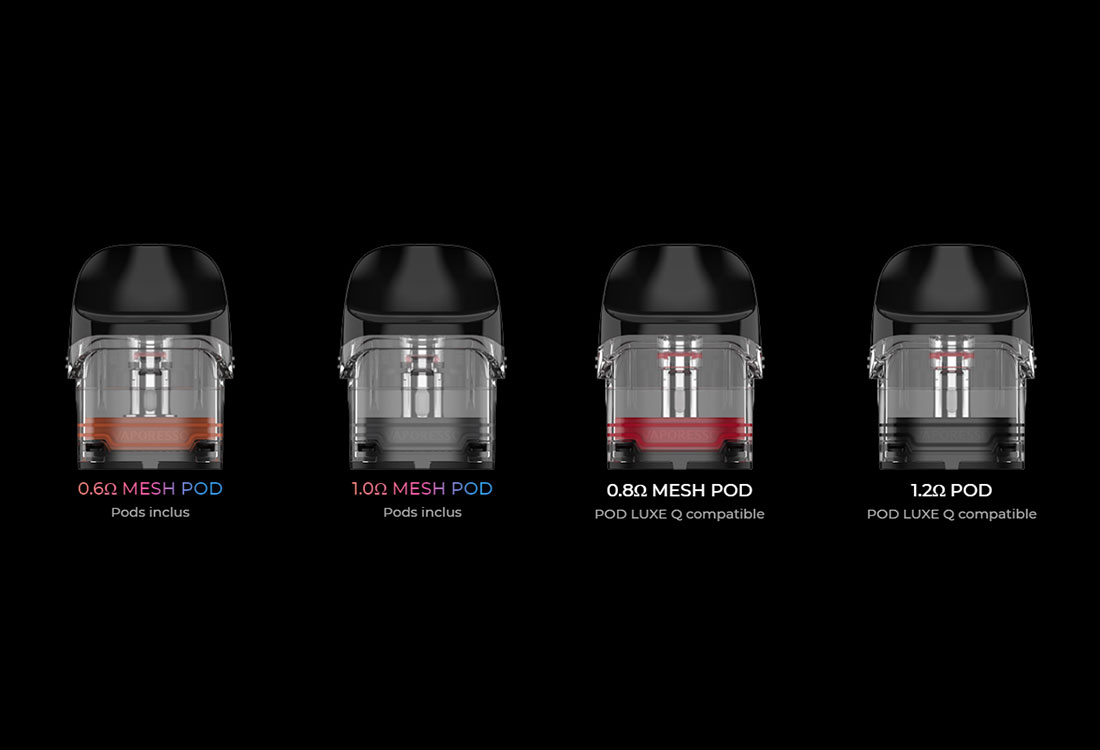 Cigarette électronique Végétol® Ready Vaporesso Luxe QS mesh 0.6 ohm et 1.0 ohm incluses